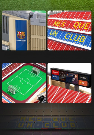Klocki konstrukcyjne CaDA Barcelona Spotify Camp Nou Stadion 728 elementów
