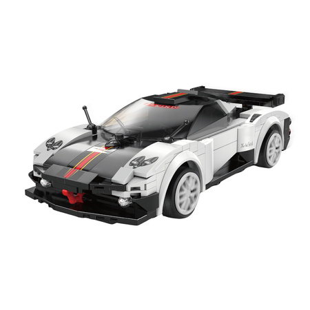 Klocki konstrukcyjne CaDA Zdalnie sterowane Auto sportowe Z-Wind Białe Autko wyścigowe Samochód Sports Car 258 elementów RC