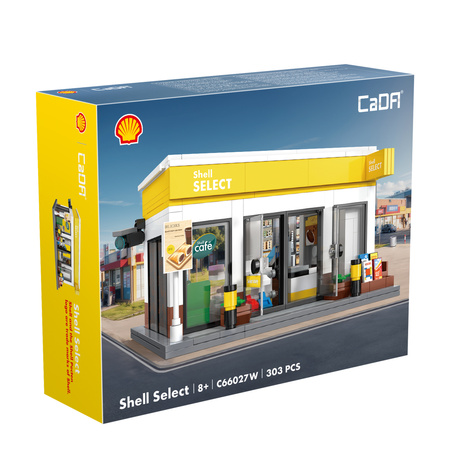 Klocki Konstrukcyjne CaDA Budynek Sklepik Shell 303 elementy