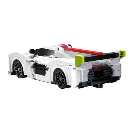 Klocki konstrukcyjne CaDA Samochód zdalnie sterowany Auto wyścigowe 20 cm Biały Pininfarina H2 Speed Pojazd 296 elementów RC Dual Mode
