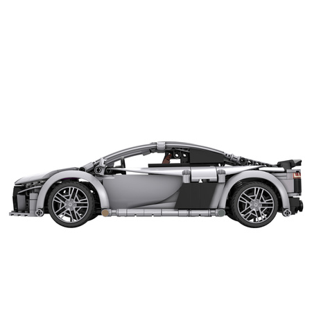 Klocki konstrukcyjne CaDA wyścigówka Samochód wyścigowy zdalnie sterowany Audi R8 Coupe Auto sportowe 536 elementów RC
