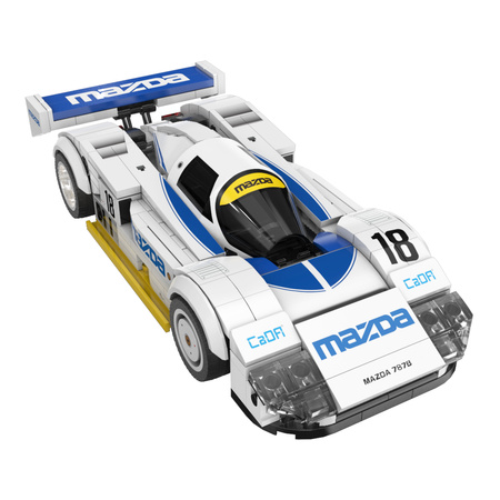Klocki konstrukcyjne CaDA samochód sportowy biała Mazda 787B 242 elementy 