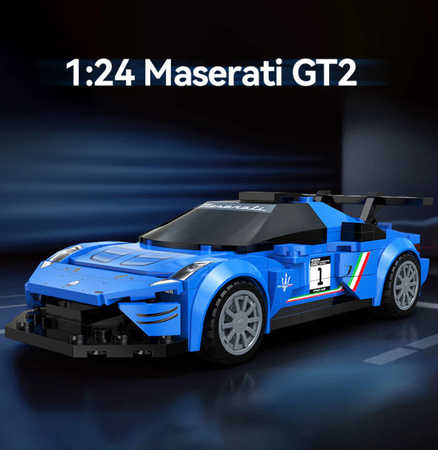 Klocki konstrukcyjne CaDA Samochód 15,5 cm auto wyścigowe Maserati GT2 Pojazd 240 elementów 1:24 C55031W