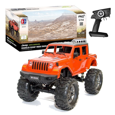 Double Eagle E335-003 Zdalnie sterowany pojazd Jeep Wrangler Pickup Truck czerwony RC