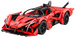 Klocki konstrukcyjne CaDA Zdalnie sterowany duży samochód sportowy 47 cm Auto z napędem Power System Pro APE Supercar Światło LED RC 1823 elementy