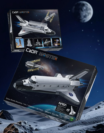 Klocki konstrukcyjne CaDA Master NASA model prom kosmiczny Discovery Space Shuttle 1827 elementów 