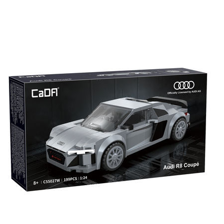 Klocki konstrukcyjne CaDA wyścigówka Samochód wyścigowy Audi R8 Coupe Auto sportowe 199 elementów