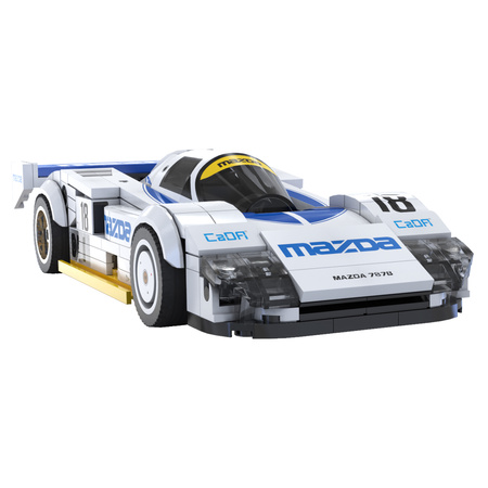 Klocki konstrukcyjne CaDA samochód sportowy biała Mazda 787B 242 elementy 