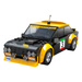 Klocki konstrukcyjne CaDA Samochód zdalnie sterowany Auto wyścigowe 20 cm Czarny Fiat Abarth 131 Pojazd 216 elementów RC Dual Mode
