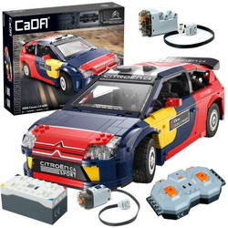 Klocki CaDA Zdalnie sterowany samochód wyścigowy Citroen C4 WRC z napędem Power System Pro RC 1569 el. C62005W/JV1010/JV8011/JV5028/JV5029