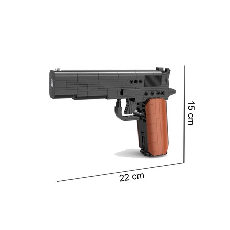 Cada C81012W Klocki Pistolet M1911 + 6 pocisków 332 elementy 