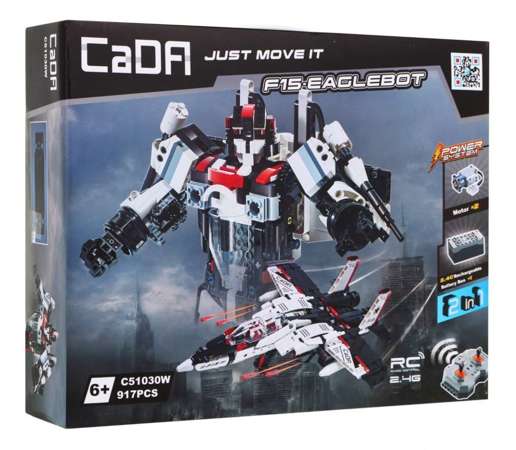 Cada Klocki 2w1 F15 Falcon Eaglebot RC 917 elementów C51030W