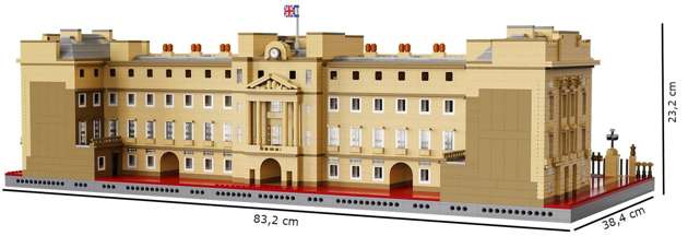 Klocki CaDA Master Pałac Buckingham 83 cm Buckingham Palace 5604 elementy