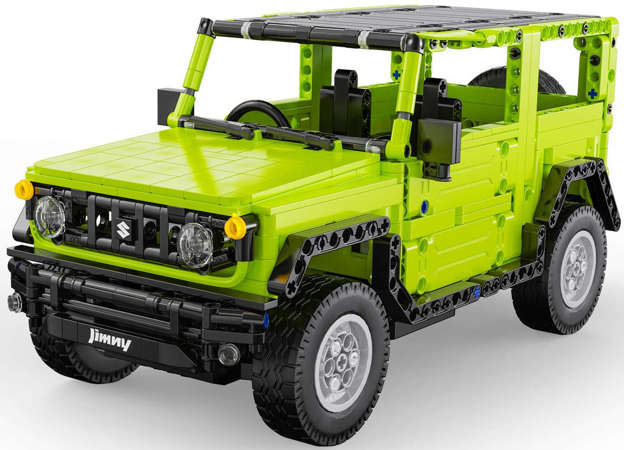 Klocki Konstrukcyjne CaDA Samochód 32 cm terenowy Suzuki Jimny zdalnie sterowany RC 579 elementów