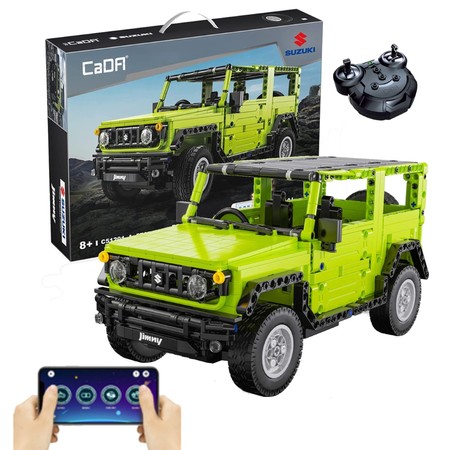 Klocki Konstrukcyjne CaDA Samochód 32 cm terenowy Suzuki Jimny zdalnie sterowany RC 579 elementów