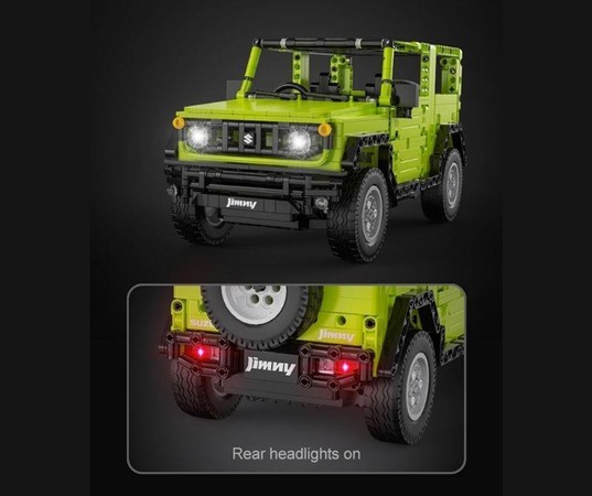 Klocki Konstrukcyjne CaDA Samochód 32 cm terenowy Suzuki Jimny zdalnie sterowany RC 579 elementów