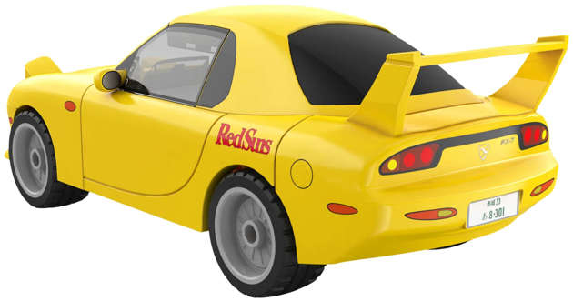 Klocki Konstrukcyjne CaDA auto żółta Mazda RX-7 FD3S Initial D samochód 66 elementów 1:35 