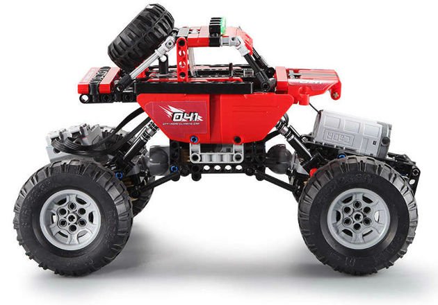 Klocki Konstrukcyjne Cada deTECH Double Eagle Zdalnie Sterowany Samochód terenowy Czerwone Auto Crawler RC 489 elementów