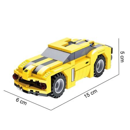 Klocki konstrukcyjne CaDA Hornet Robot Samochód 2w1 Pull-back 267 elementów