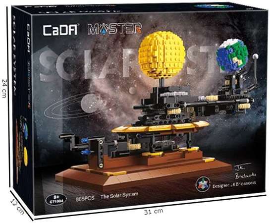 Klocki konstrukcyjne CaDA Master Układ Słoneczny Słońce Planeta Ziemia 865 elementów