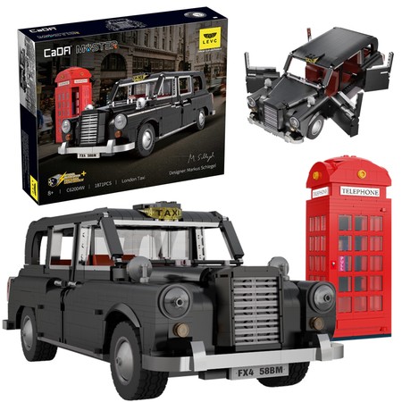 Klocki konstrukcyjne CaDA Master model auta 32 cm samochód LEVC London Taxi londyńska taksówka 1871 elementów