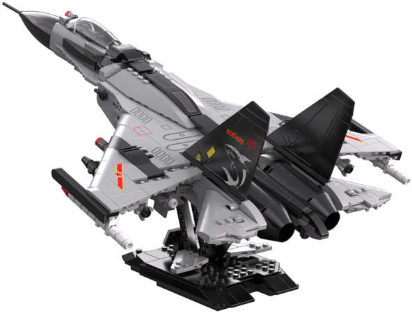 Klocki konstrukcyjne CaDA Model odrzutowca Fighter Jet 48 cm Samolot odrzutowy 1010 elementów