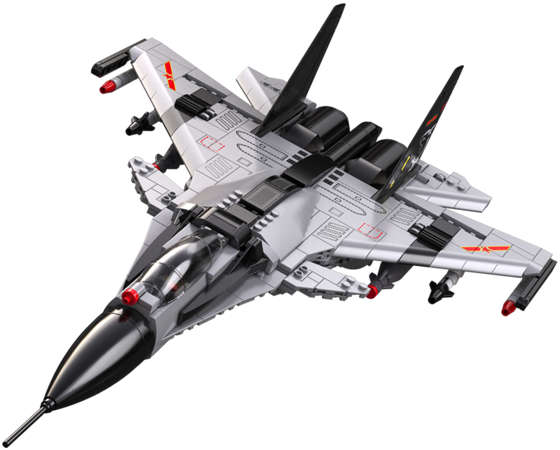 Klocki konstrukcyjne CaDA Model odrzutowca Fighter Jet 48 cm Samolot odrzutowy 1010 elementów