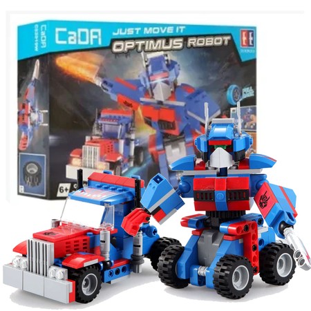 Klocki konstrukcyjne CaDA Optimus Robot Ciężarówka 2w1 Pull-back 251 elementów