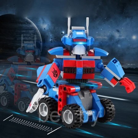 Klocki konstrukcyjne CaDA Optimus Robot Ciężarówka 2w1 Pull-back 251 elementów