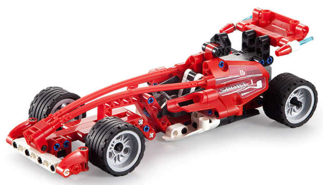 Klocki konstrukcyjne CaDA Samochód sportowy 23 cm Auto Wyścigówka Formula Racing 144 elementy