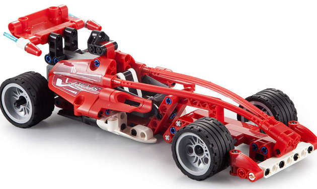 Klocki konstrukcyjne CaDA Samochód sportowy 23 cm Auto Wyścigówka Formula Racing 144 elementy