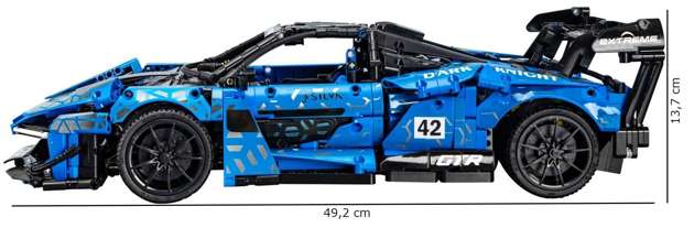 Klocki konstrukcyjne CaDA Samochód sportowy Auto wyścigowe Pojazd Autko Dark Knight GTR 2088 elementów