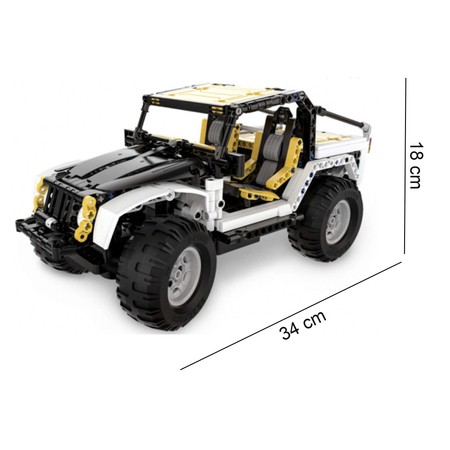 Klocki konstrukcyjne CaDA Zdalnie Sterowany samochód terenowy Auto Jeep Pioneer Pojazd Dual Mode RC 542 elementy