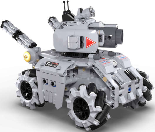 Klocki konstrukcyjne CaDA Zdalnie sterowany czołg Storm Tank Pojazd militarny Robot programowalny RC Dual Mode 501 elementów