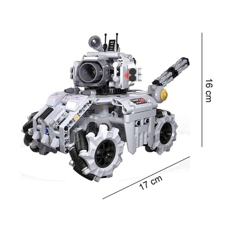 Klocki konstrukcyjne CaDA Zdalnie sterowany czołg Storm Tank Pojazd militarny Robot programowalny RC Dual Mode 501 elementów