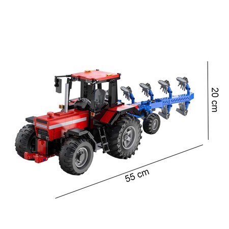 Klocki konstrukcyjne CaDA Zdalnie sterowany duży traktor Ciągnik rolniczy Maszyna Pojazd RC 1675 elementów