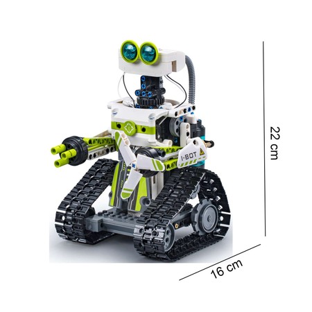 Klocki konstrukcyjne CaDA Zestaw zdalnie sterowany I.BOT Code Robot Dual Mode RC Programowanie Robotyka Światło LED 434 elementy