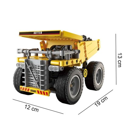 Klocki konstrukcyjne CaDa Ciężarówka Wywrotka Pojazd budowlany Heavy Duty Truck 372 elementy